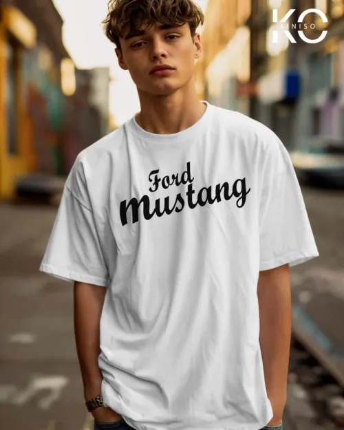 Ford mustang Yellow White 1